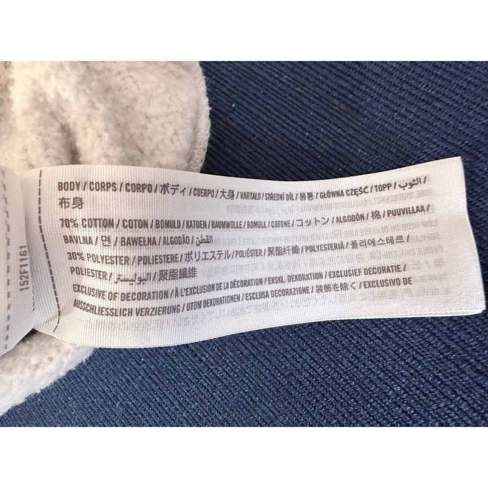 Abercrombie & Fitch Nantucket Yachting Coastal Sweatshirt Large Gray Crop Preppy - Picture 10 of 10
